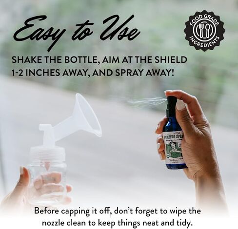 Legendairy Milk Organic Pumping Spray, Lanolin-Free Breast Lubricant, 4 oz | USDA Organic pumping spray with oconut and olive oils reduces friction between skin and pump flanges for smoother pumping. in Kuwait