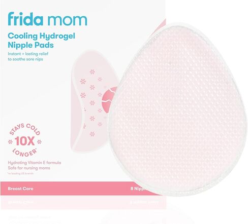 Frida Mom Nursing Pads, Cooling Hydrogel Nipple Pads for Hydration and Soothing Sore Nipples, Breastfeeding Essentials, 8ct in Kuwait