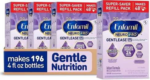 Enfamil NeuroPro Gentlease for easing Fussiness, Crying, Gas, Spit-up in 24 Hrs, Smaller Proteins for Easy Digestion, Brain Supporting DHA, Prebiotic Blend, HuMO6*, Baby Formula, Powder Refill Box, 30.4 Oz in Kuwait