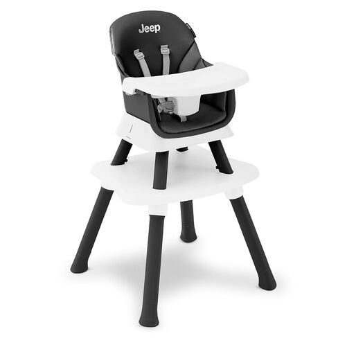Jeep Milestone 6-in-1 High Chair by Delta Children - High Chair Converts to Stool, Booster Seat, Toddler Chair, Activity Table and Desk and Chair, Sage Green in Kuwait