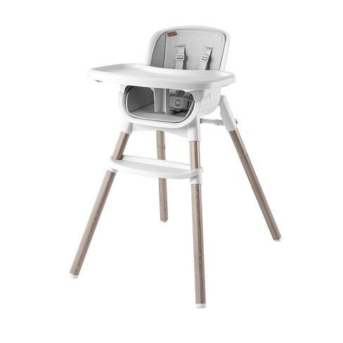 Chicco Zest LE 4-in-1 Folding High Chair, Baby Chair, Youth Stool | Chicco Zest 4-in-1 foldable high chair in Chai, wipeable seat pad, BPA-free removable tray, 5-point harness, up to 60 lbs in Kuwait