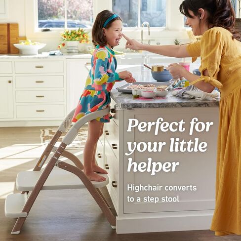 Graco EveryStep 6 in 1 High Chair, Babies and Toddlers Portable Slim High Chair with 6 Growing Stages from Infant to Toddler Seating, Convenient for Dining Time, Featured Design in Misty in Kuwait