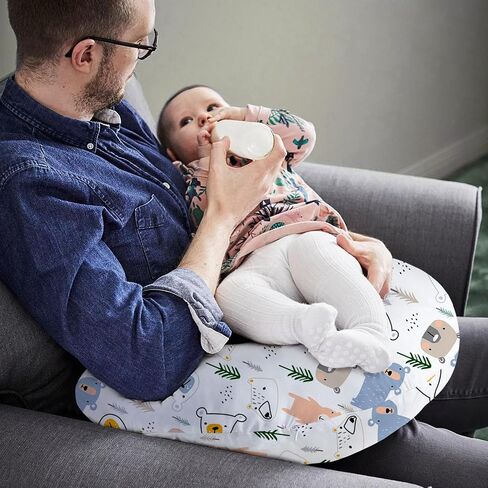 Little Grape Land Nursing Pillow for Infants, Breastfeeding Pillows, Baby Pillow for Nursing, Bottle Feeding with Machine Washable Cover & Breathable Filling (Bear) in Kuwait