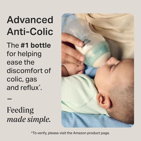 Tommee Tippee Advanced Anti-Colic Bottle, Warmer & Pacifier Set, 0m+ | 14 Pieces, 5 BPA Free Bottles, Travel Bottle Warmer, 2 Newborn Pacifiers, 2 Extra Nipples, Cleaning Brush, Bottle Handles in Kuwait