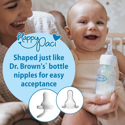 Dr. Brown's Natural Flow Anti-Colic Options+ Narrow Baby Bottle Gift Set with Advantage Pacifier & Bottle Travel Caps, 0m+ in Kuwait