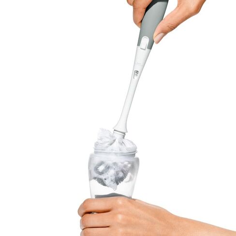 OXO Tot Bottle Brush with Nipple Cleaner and Stand – Gray, 2-Pack in Kuwait