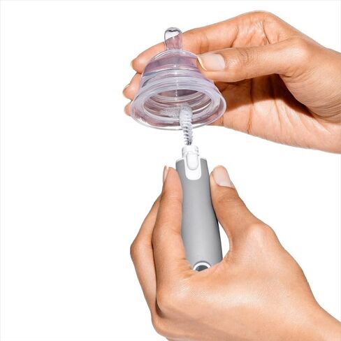 OXO Tot Bottle Brush with Nipple Cleaner and Stand – Gray, 2-Pack in Kuwait