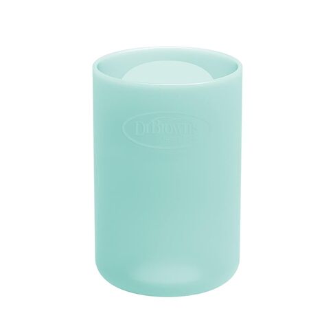 Dr. Brown's Options+ Narrow Glass Bottle Sleeves, 100% Silicone, Mint, BPA-Free, 8 oz, 2-Pack in Saudi Arabia