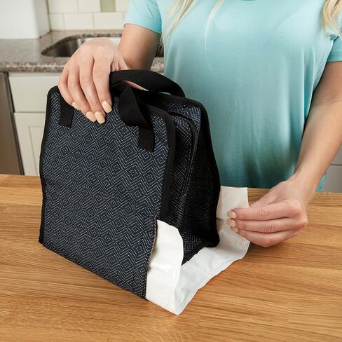 Dr. Brown’s Fold & Freeze Bottle Tote, Breastfeeding Essential Cooler Bag, 6 Baby Bottles Milk Storage - Black in Kuwait
