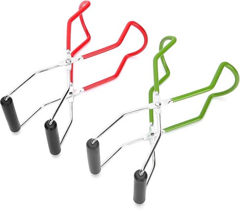 Canning Jar Lifter Tongs, Stainless Steel Jars Tongs with Grip Handle, Wide Mouth Feeding Bottle Clip, Jar Lifter for Canning Preserving Pickling in Kuwait