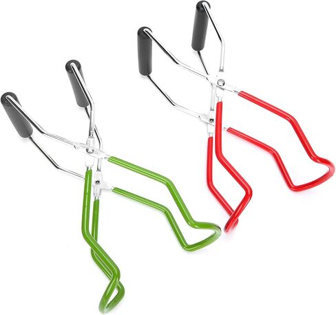 Zunate 2pcs Canning Jar Lifter Tongs, Stainless Steel Wide Mouth Feeding Bottle Clip with Non Slip Coating Grip Handle for Hot Cans, 2 Pack in Kuwait