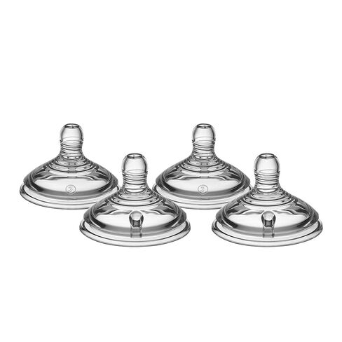 Tommee Tippee Natural Start Baby Bottle Nipples, Breast-Like for A Natural Latch, Anti-Colic Valve, Soft Silicone, Extra Slow Flow, 0+ Months, Pack of 2 | Pack of 2, Breast-Like for a Natural Latch, Anti-Colic Valve, Soft Silicone, BPA Free in Kuwait
