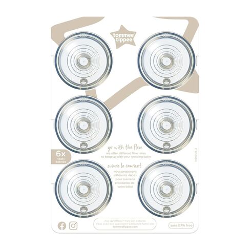 Tommee Tippee Natural Start Baby Bottle Nipples, Breast-Like for A Natural Latch, Anti-Colic Valve, Soft Silicone, Extra Slow Flow, 0+ Months, Pack of 2 | Pack of 2, Breast-Like for a Natural Latch, Anti-Colic Valve, Soft Silicone, BPA Free in Kuwait