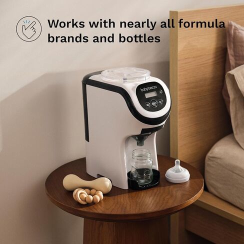 Baby Brezza Formula Pro Mini Baby Formula Mixer Machine Fits Small Spaces and is Portable for Travel– Bottle Makers Makes The Perfect Bottle for Your Infant On The Go, White in Kuwait