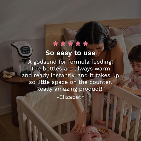 Baby Brezza Formula Pro Mini Baby Formula Mixer Machine Fits Small Spaces and is Portable for Travel– Bottle Makers Makes The Perfect Bottle for Your Infant On The Go, White in Kuwait