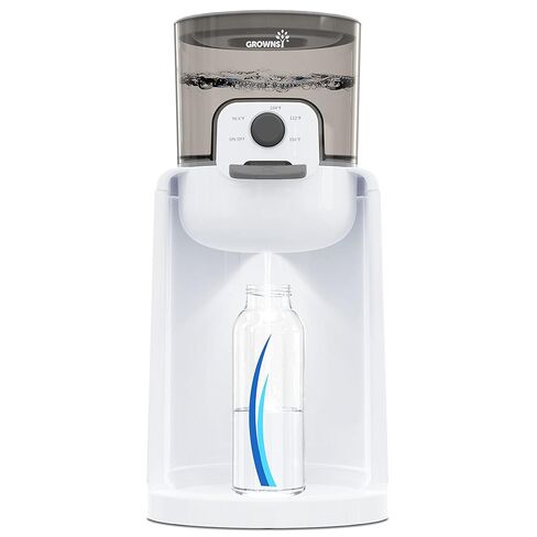 Grownsy Instant Baby Bottle Warmer with Night Light, Precise 4-Temp Control | Warm Water Ready in Seconds, Formula Preparation Made Easy, 72H Smart Thermostat, Detachable Tank, Midnight Feeding Essential in Kuwait