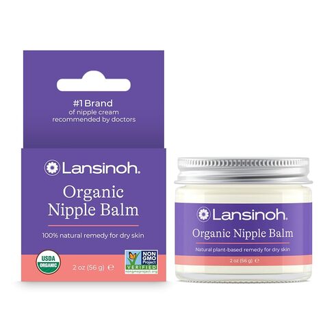 Lansinoh Organic Nipple Butter, Nipple Cream Safe for Breastfeeding Baby, Postpartum Essentials for Mom, 2 Ounces in Kuwait