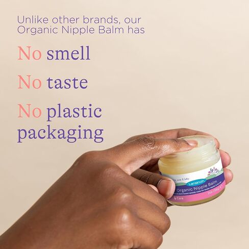 Lansinoh Organic Nipple Butter, Nipple Cream Safe for Breastfeeding Baby, Postpartum Essentials for Mom, 2 Ounces in Kuwait