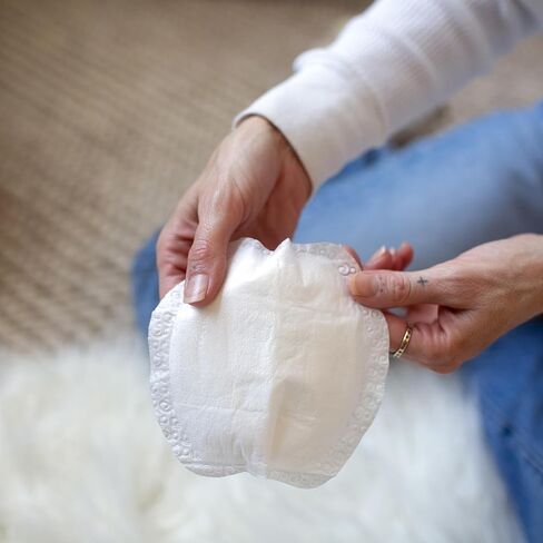 Dr. Brown's Disposable Breast Pads for Leakproof Protection, Absorbent and Discreet Nursing Pads with Adhesive Strips for Day or Night, 60 Count (Pack of 1) in Kuwait
