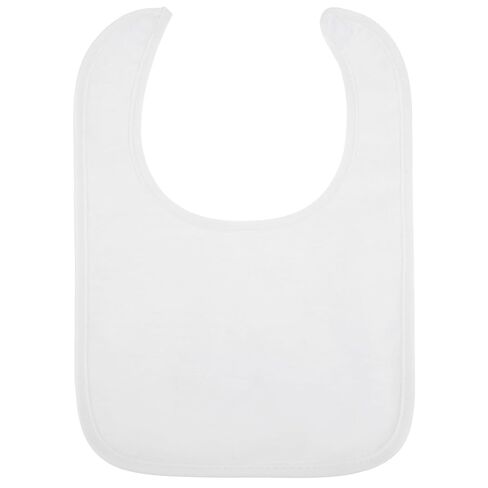 Toulite 1 Pcs Baby Bibs for Unisex Boy Girl Washable Reusable Waterproof Cotton Feeder Bibs with Double Sided Design for Newborns & Infants Baby Shower Activity and Gifts (White) in Kuwait