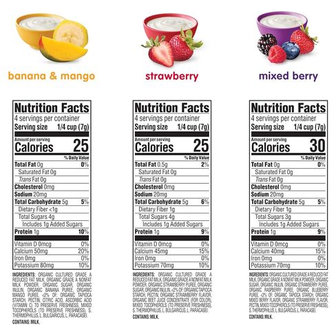 Happy Baby Organics Yogis Freeze-Dried Yogurt & Fruit Snacks, Variety Pack, 1 Ounce (Pack of 6) in Kuwait