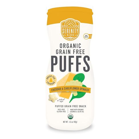 Serenity Kids Carrot & Beet Baby Food Puffs, Toddler Snacks, 1.5 Oz, 6 Pack | No Added Sugar, Dissolves Easily, USDA Organic, Grain Free, Gluten Free, Baby Essentials, Baby Finger Food in Kuwait