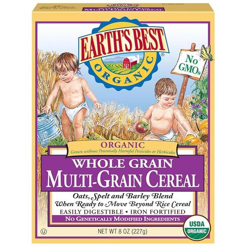 Earth's Best Organic Infant Cereal, Whole Multi-Grain Cereal, 8 Oz in Kuwait