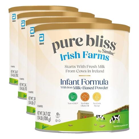 Pure Bliss Irish Farms, تركيبة أطفال سهلة الهضم، تركيبة للرضع، من 0 إلى 12 شهرًا، علبة 24.7 أونصة in Kuwait