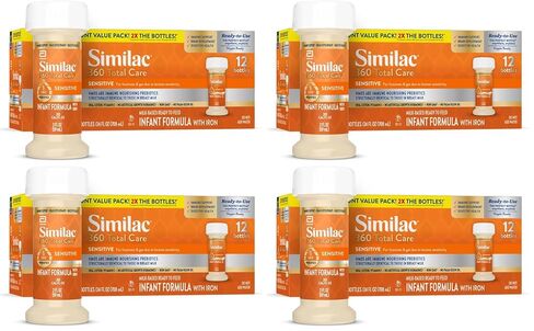 Similac 360 Total Care Sensitive Ready-to-Feed Baby Formula | Infant formula for babies with lactose sensitivity; immune system, brain development, digestive health support, 2-fl-oz, 12pk in Kuwait