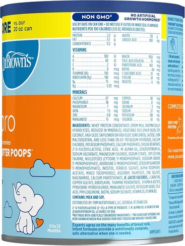 Good Start | Dr. Brown’s Gentle Pro, Baby Formula Powder for Sensitive Tummies, Easy Digestion & Softer Poops, Formula with Probiotics, DHA, Allergen Lactose, Milk, Soy,Tree Nuts,Non-GMO,32 OZ, 1 Pack in Kuwait