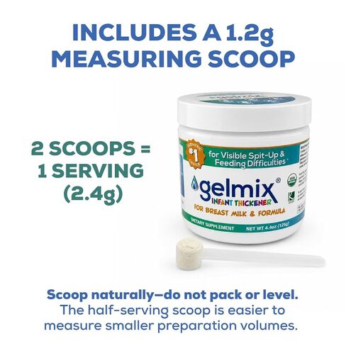 Gelmix Infant Thickener for Breast Milk & Formula, 4.4 oz Jar in Kuwait