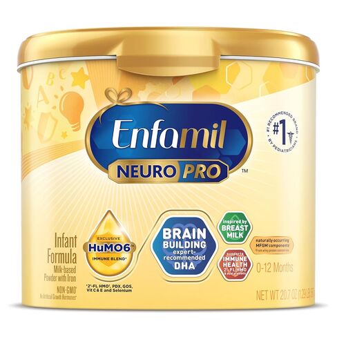 Enfamil, NeuroPro Baby Formula, Brain Building Duo DHA and Mfgm, Exclusive Immune Supporting HuMO6 Blend, Powder Infant Formula, Baby Milk, 20.7 Ounce in Kuwait