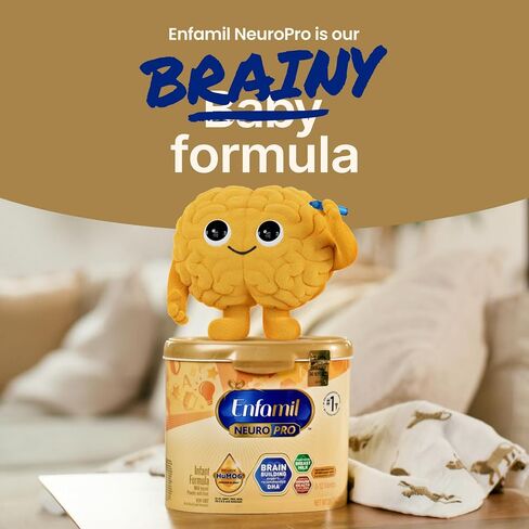 Enfamil, NeuroPro Baby Formula, Brain Building Duo DHA and Mfgm, Exclusive Immune Supporting HuMO6 Blend, Powder Infant Formula, Baby Milk, 20.7 Ounce in Kuwait