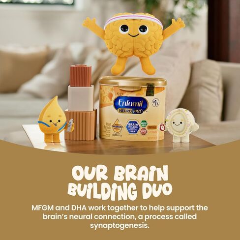 Enfamil, NeuroPro Baby Formula, Brain Building Duo DHA and Mfgm, Exclusive Immune Supporting HuMO6 Blend, Powder Infant Formula, Baby Milk, 20.7 Ounce in Kuwait
