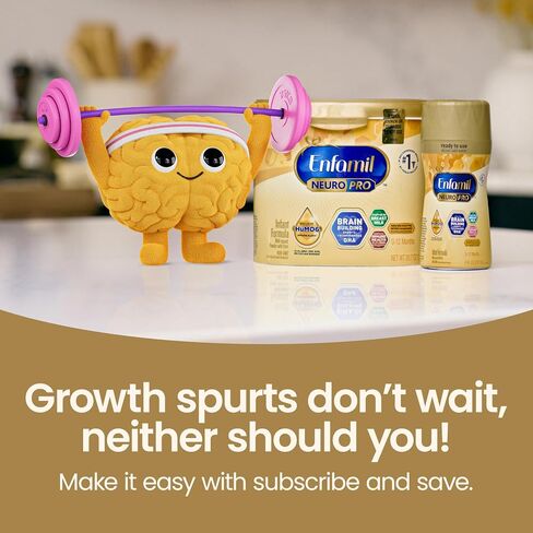 Enfamil, NeuroPro Baby Formula, Brain Building Duo DHA and Mfgm, Exclusive Immune Supporting HuMO6 Blend, Powder Infant Formula, Baby Milk, 20.7 Ounce in Kuwait