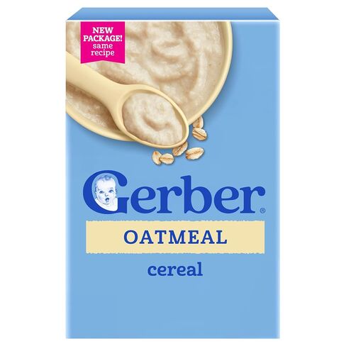 GERBER CEREAL FOR BABY GRAIN AND GROW 1st Foods Non GMO Oatmeal 4x16oz in Kuwait