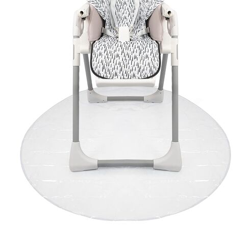 Nuby High Chair Square Floor Mat - Waterproof and Clear Floor Mat - Protects Floor from Spills and Messes - 49.5" x 49.5" in Kuwait