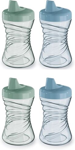 NUK First Choice Fun Grips Hard Spout Straw Cup 2.0, 10 oz. Sippy Cup with Handles, 4-pack in Kuwait