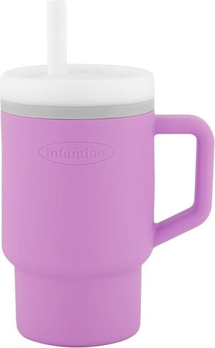 Infantino My 1st Tumbler 9 Oz Silicone Sippy Cup, Lilac in Kuwait