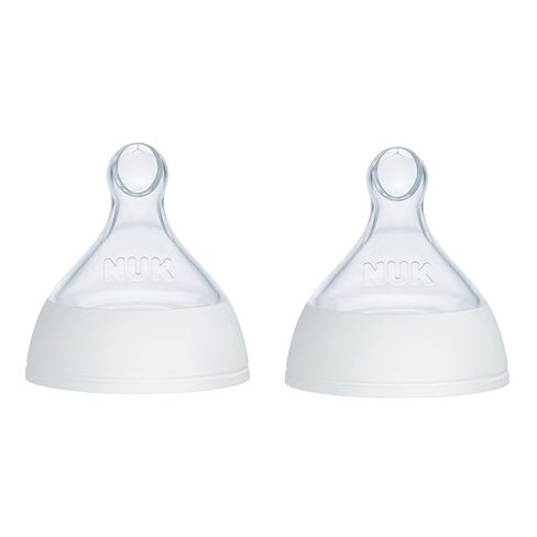 NUK Smooth Flow Pro Baby Bottle Replacement Nipples, Silicone, Anti-Colic, Leak-Proof, Pack of 2 in Kuwait