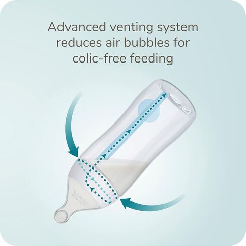 NUK Smooth Flow Pro Baby Bottle Replacement Nipples, Silicone, Anti-Colic, Leak-Proof, Pack of 2 in Kuwait