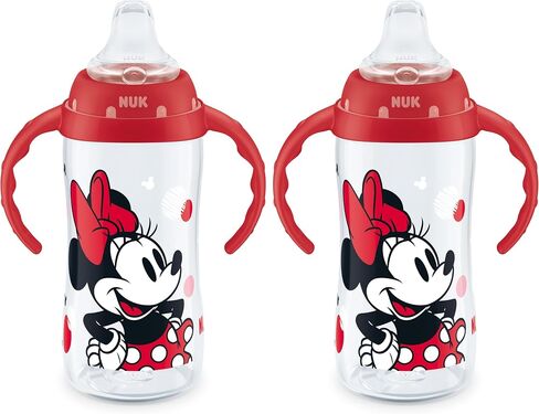 NUK Learner Cup, 10 Oz, Pack of 2, Pooh Bear – Soft Spout, Easy-Grip Handles, BPA Free, Spill Proof Transition Sippy Cup in Kuwait