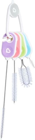 Munchkin® Details™ Bottle and Cup Cleaning Brush 4 Piece Set with Key Ring in Kuwait