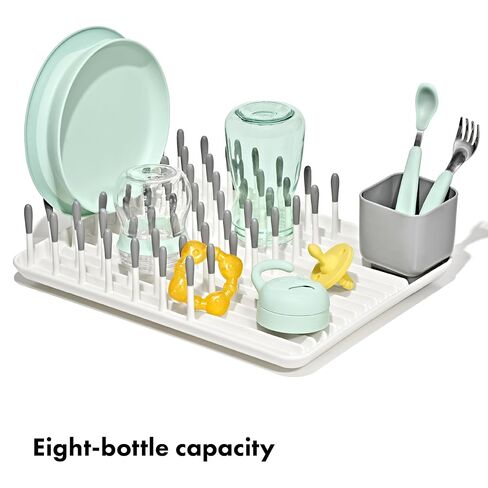 OXO Tot Baby Bottle Drying Rack, Gray, Newborn Essentials Must-Have in Kuwait