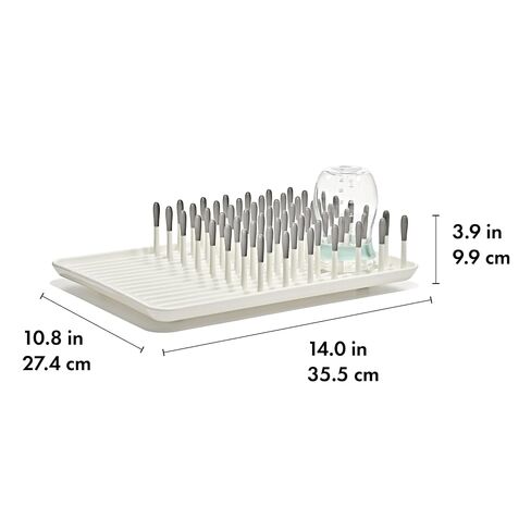 OXO Tot Baby Bottle Drying Rack, Gray, Newborn Essentials Must-Have in Kuwait
