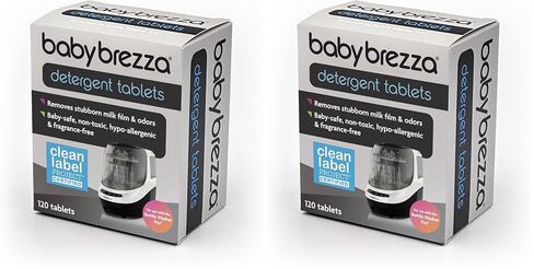 Baby Brezza Universal Detergent Soap Tablets for Baby Brezza Bottle Washer Pro and All Brands of Bottle Washers, 120 Tablets (Pack of 2) in Kuwait