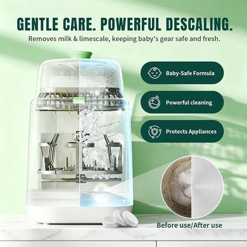 Baby Bottle Washer Descaling Tablet Remove Limescale 12 Count | Descaling tablet, Limescale removal, Mineral buildup, Baby bottle washer in Kuwait