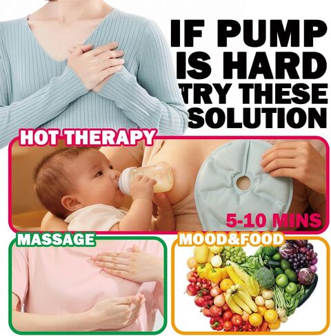 Manual Breast Pump - Adjustable Suction Silicone Hand Pump Breastfeeding, Small Portable Manual Breast Milk Catcher Baby Feeding Pumps & Accessories, White, Mother’s Day Gifts in Kuwait
