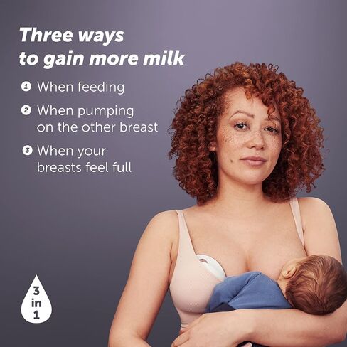 Elvie Curve - Manual Wearable Breast Pump - Hands-Free, Kick-Proof, Portable Silicone Pump that Can Be Worn in-Bra for Gentle, Natural Milk Expression - Breast Feeding Essentials | Kick-proof, portable, can be worn in-bra, gentle and natural milk expressi in Kuwait