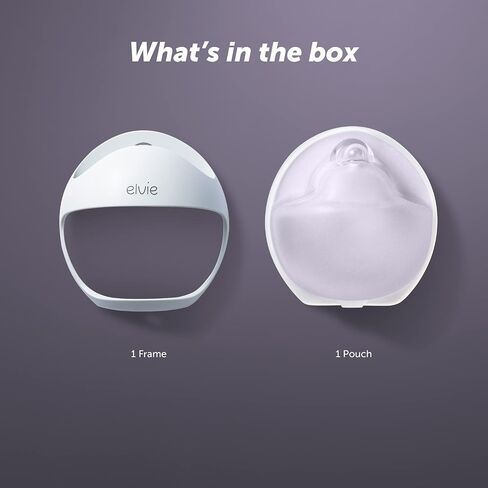 Elvie Curve - Manual Wearable Breast Pump - Hands-Free, Kick-Proof, Portable Silicone Pump that Can Be Worn in-Bra for Gentle, Natural Milk Expression - Breast Feeding Essentials | Kick-proof, portable, can be worn in-bra, gentle and natural milk expressi in Kuwait